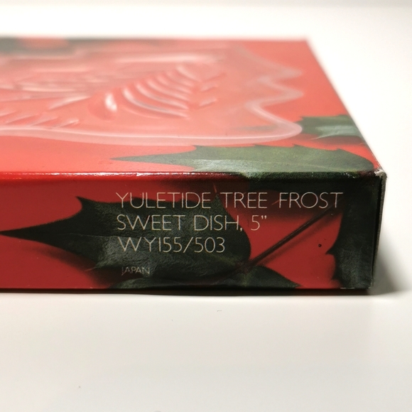 MISKASA | Yuletide Tree Frost Sweet Dish, 5" (NEW) - Picture 3 of 3